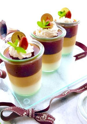 可愛くて簡単!しましまコーヒーゼリー-レシピのメイン写真