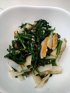 春菊とちくわの山わさび和え-レシピのメイン写真