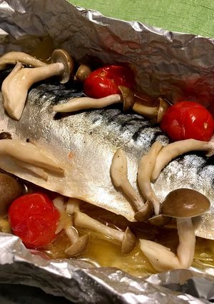 塩鯖のアクアパッツァ風ホイル焼き-レシピのメイン写真