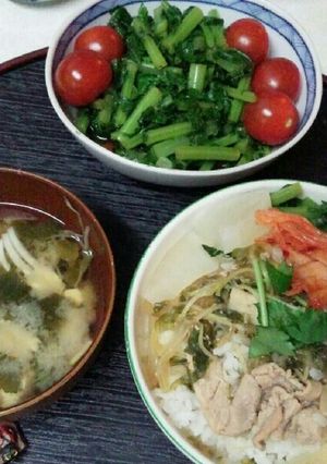 筍豚丼（血管ダイエット1109）-レシピのメイン写真