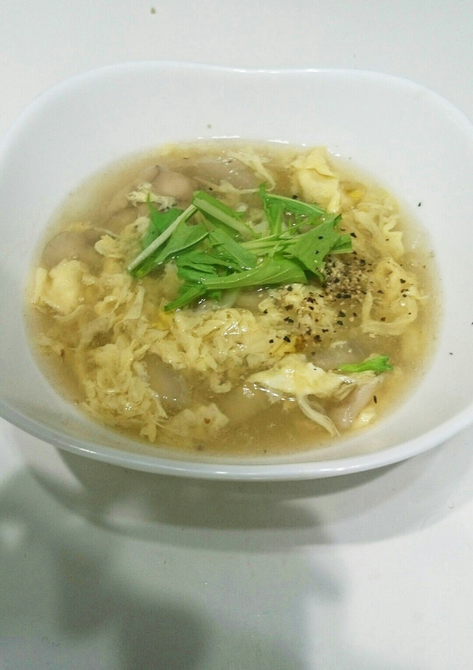 ふわぁとろん☆舞茸と新玉ねぎすーぷ。-レシピのメイン写真