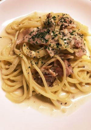 簡単カルボナーラ！混ぜるだけ！-レシピのメイン写真