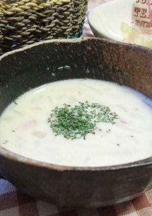 簡単！クリーミー豆乳スープ-レシピのメイン写真