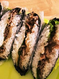 簡単!焼肉でおにぎらず ピクニックに!-レシピのメイン写真