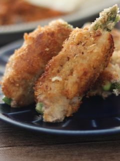 とろけるチーズ入りアスパラ豚肉巻きフライ-レシピのメイン写真