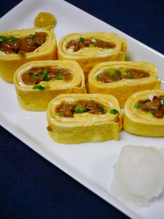 簡単!納豆卵焼き-レシピのメイン写真
