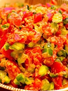 きゅうりとトマトとツナのがっつりサラダ-レシピのメイン写真