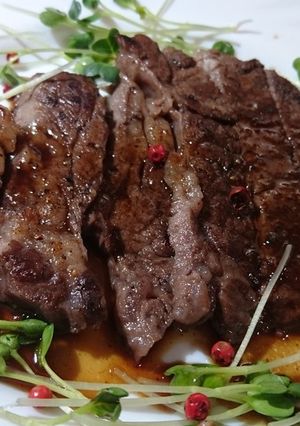 炊飯器で♪柔らかロースステーキ♪-レシピのメイン写真