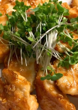 鶏むね肉の甘辛ゴマだれ-レシピのメイン写真
