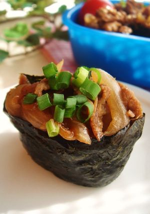 焼肉風ぐんかん巻き~☆-レシピのメイン写真