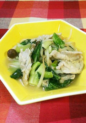 レンジde簡単♡タップリ野菜＆豚しゃぶ♪-レシピのメイン写真