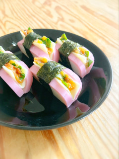 梅しそチーズのかまぼこ海苔巻き-レシピのメイン写真