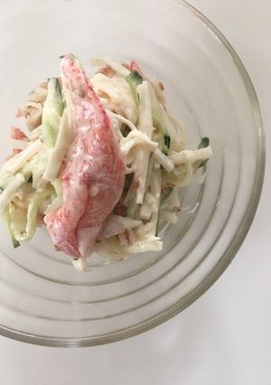 母の定番 大根胡瓜カニかま胡麻マヨサラダ-レシピのメイン写真