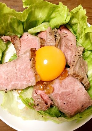 レッドロック風ローストビーフ丼-レシピのメイン写真