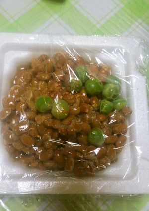 納豆inグリンピース-レシピのメイン写真