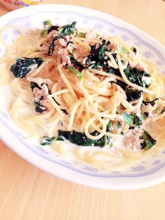 簡単☆ほうれん草とツナのクリームパスタ-レシピのメイン写真
