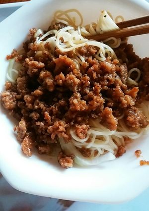 甘辛肉みそそうめん-レシピのメイン写真