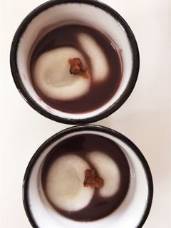 梅びしお乗っけ♪冷やし白玉ぜんざい-レシピのメイン写真