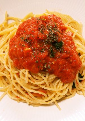 シンプルなトマトソーススパゲッティ-レシピのメイン写真