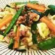 簡単♡焼売や餃子の具が余ったら…野菜炒め