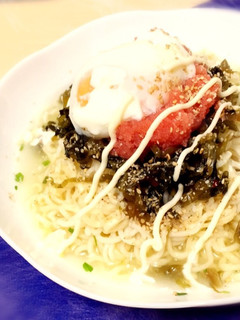 簡単☆明太高菜マヨの冷やしラーメン-レシピのメイン写真