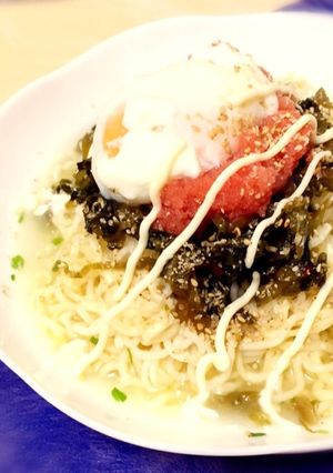 簡単☆明太高菜マヨの冷やしラーメン-レシピのメイン写真