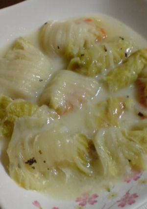 鶏肉でヘルシー★白菜のロール煮-レシピのメイン写真