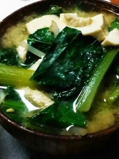 小松菜とモヤシの味噌汁-レシピのメイン写真
