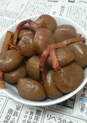 簡単おいしい山形風の「玉こんにゃく」-レシピのメイン写真