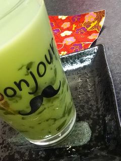 飲むスイーツ♪抹茶ゼリー入り抹茶ラテ-レシピのメイン写真