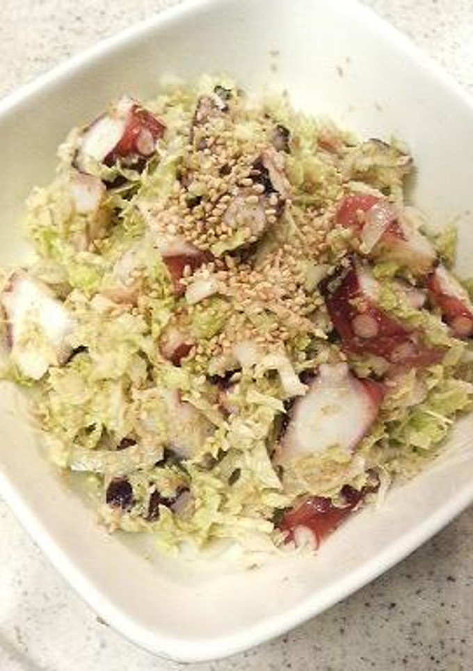タコと白菜の胡麻和え-レシピのメイン写真