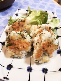 エビとはんぺんのふわふわ焼き-レシピのメイン写真