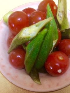 おつまみ♥✿オクラとミニトマトの酢の物✿-レシピのメイン写真