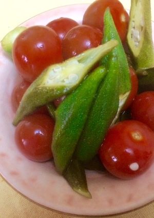 おつまみ♥✿オクラとミニトマトの酢の物✿-レシピのメイン写真