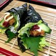 鰯フライの梅マヨ手巻寿司!!