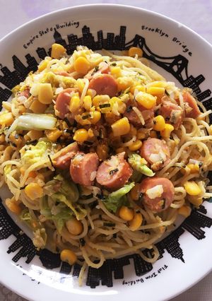 味付けはササッと簡単♡のりたまパスタ♡-レシピのメイン写真