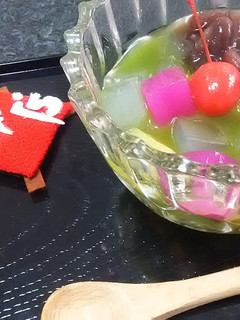 カラフルデザート♪抹茶あんみつ-レシピのメイン写真