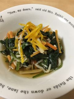 ほうれん草とえのきだけの煮びたし-レシピのメイン写真