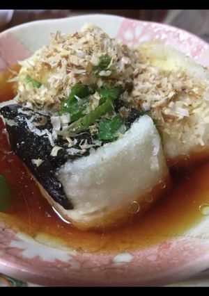 めんつゆで海苔巻き揚げ出し豆腐-レシピのメイン写真