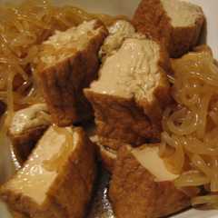 A picture of 厚揚げとしらたきの炊いたの.