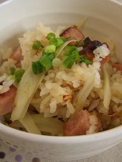 焼豚とごぼうの炊き込み御飯-レシピのメイン写真