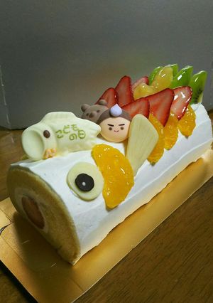こいのぼりロールケーキ～生クリーム～-レシピのメイン写真