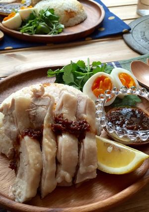 炊飯器にポンで簡単!美味しいカオマンガイ-レシピのメイン写真