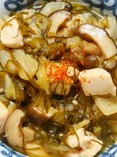 簡単!鶏ささみと白菜 切り昆布の和風煮♪-レシピのメイン写真