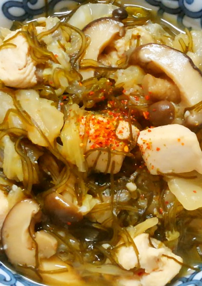 簡単！鶏ささみと白菜 切り昆布の和風煮♪-レシピのメイン写真