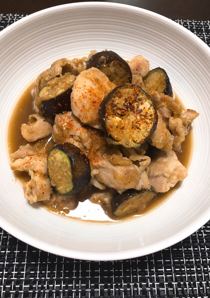 油不使用！鳥もも肉となすのみぞれ煮-レシピのメイン写真