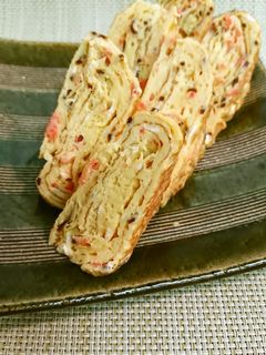 桜えびと塩昆布の卵焼き-レシピのメイン写真