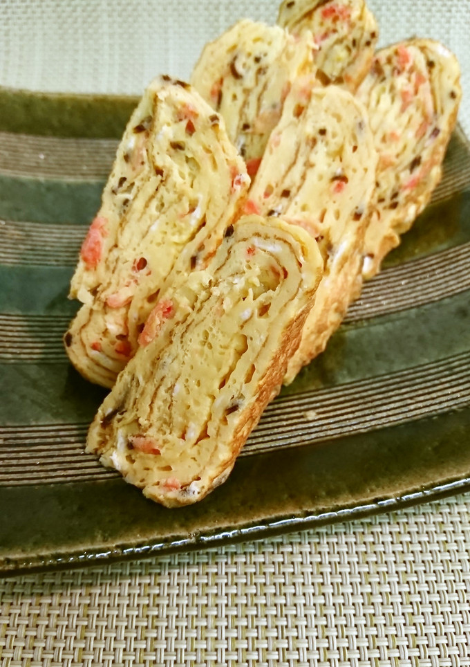 桜えびと塩昆布の卵焼き-レシピのメイン写真