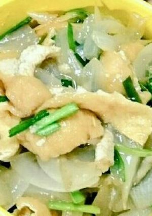 玉ねぎと油揚げのトロトロ炒め-レシピのメイン写真