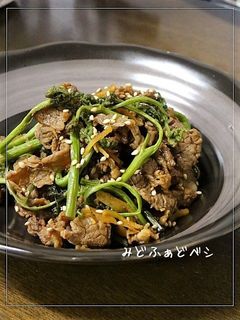 作り置き✿わらびと牛肉のしぐれ煮-レシピのメイン写真